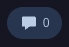 A speech-bubble glyph with the count 0.