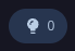 A lightbulb glyph with the count 0.